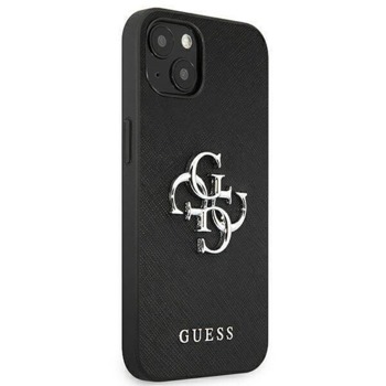 Guess Saffiano 4G Metal Logo Leather Hard Case