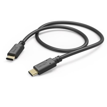 Кабел Hama 183329, от USB Type-C (м) към USB Type-C (м), 1.5m, черен image