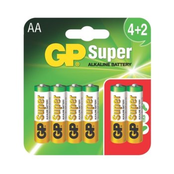 GP Batteries GP-BA-SUP-LR6-4+2