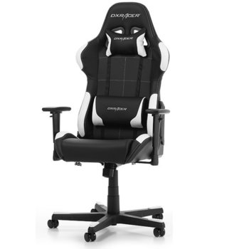 Геймърски стол DXRacer Formula OH/FG99/NW, черен/бял | JAR Computers DXRacer FORMULA OH/FG99/NW