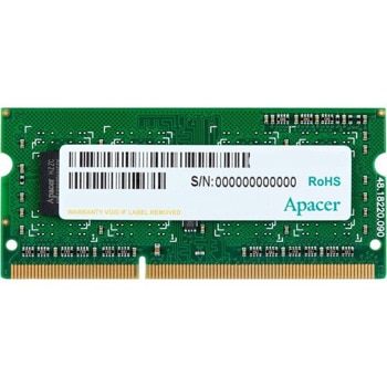 Памет 4GB DDR3 1333MT/s, SODIMM, Apacer | JAR Computers Apacer 4GB SODIMM PC10600 512x8 1333MHz