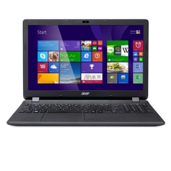 Лаптоп 15.6" (39.62 cm) Acer Aspire ES1-512 (NX.MRWEX.036), двуядрен Intel Celeron N2840 2.16/2.58 GHz, HD LED Display (HDMI), 4GB, 500GB HDD, USB 3.0, Windows 8.1, 2.4kg, 2г. гаранция | JAR Computers 15.6 Acer Aspire ES1-512 NX.MRWEX.036