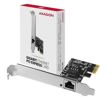 Мрежови адаптер AXAGON PCEE-GRH 10/100/1000M, от PCI-E x1 към 1x RJ-45(ж) | JAR Computers AXAGON PCEE-GRH