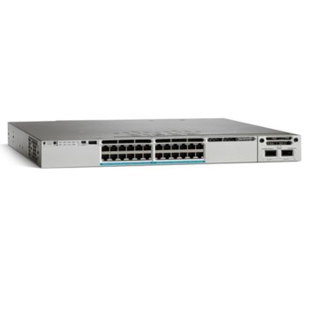 Суич Cisco Catalyst 3850 WS-C3850-24U-E, 1000 Mbps, 24-ports, PoE, 1100WAC | JAR Computers Cisco Catalyst 3850 WS-C3850-24U-E