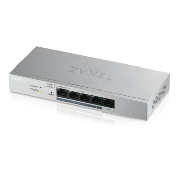Суич ZyXEL GS1200-5HP v2, 1000Mbps, 5 порта, 5x 10/100/1000 Mbps RJ-45, 4x PoE+ | JAR Computers ZyXEL GS1200-5HPv2