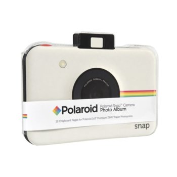 Polaroid Snap Themed Scrapbook 12 pages - White