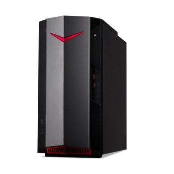 Настолен компютър Acer Nitro N50-610 (DG.E2FEX.00D), шестядрен Rocket Lake Intel Core i5-11400F 2.6/4.4 GHz, NVIDIA GeForce GTX1650 4GB, 8GB DDR4, 512GB SSD, 1x USB 3.2 Gen 2 Type-C, No OS | JAR Computers Acer Nitro N50-610 DG.E2FEX.00D