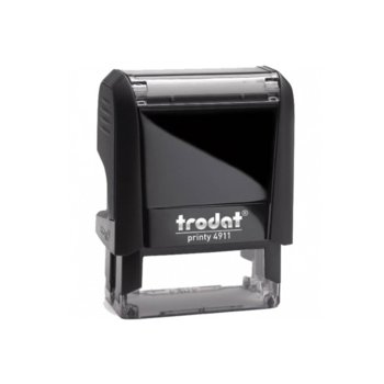 Автоматичен печат Trodat 4911 черен, 14/38 mm, правоъгълен image