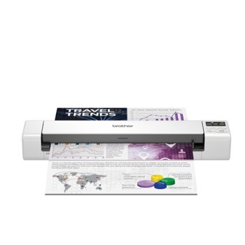 Преносим скенер Brother DS-940DW, 1200 x 1200 dpi, A4, двустранно сканиране, Li-ion батерия, USB, Wi-Fi, бял | JAR Computers Brother DS-940DW Wireless DS940DWTK1