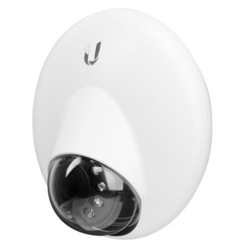 IP камера Ubiquiti UVC-G3-DOME, куполна, 4 Mpix(1920x1080@30Fps), 2.8mm обектив, H.264, IR осветеност, вътрешна, 1x Lan100, 512 MB DDR3L RAM | JAR Computers Ubiquiti UVC-G3-DOME