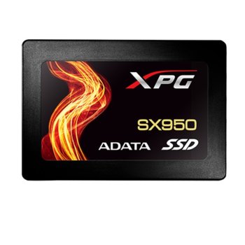 Памет SSD 240GB A-Data XPG SX950, SATA 6Gb/s, 2.5" (6.35 cm), скорост на четене 560MB/s, скорост на запис 520MB/s | JAR Computers 240GB A-Data XPG SX950 ASX950SS-240GM-C