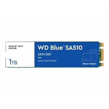 Памет SSD 1TB, Western Digital Blue, SATA 6Gb/s, M.2 (2280), скорост на четене 560MB/s, скорост на запис до 510MB/s | JAR Computers Western Digital Blue (M.2, 1TB, SATA 6Gb/s)