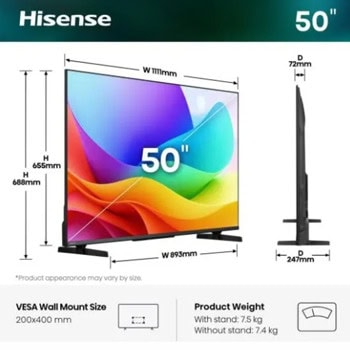 Hisense 50A5S | JAR Computers Hisense 50A5S