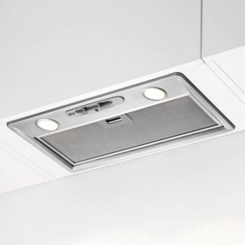 Вграден абсорбатор AEG DGB2531M, за вграждане, стандартен, енергиен клас D, въздухопоток 440 m3/h, три степени на скорост на управление, възможност за ползване на активен въглен, сребрист | JAR Computers AEG DGB2531M