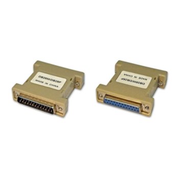 Преходник D-Sub 25(м), Parallel към 25(ж), Parallel | JAR Computers Преходник D-Sub 25м/25ж