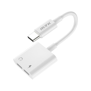 Преходник Moveteck TB1284, от USB Type C(м) 2x USB Type C(ж), бял | JAR Computers Moveteck TB1284 40155