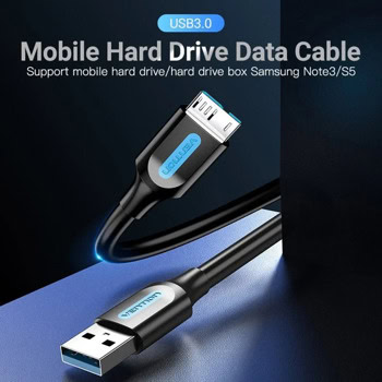 Кабел Vention COPBC USB A m to USB Micro Bm 0.25m | JAR Computers Кабел Vention COPBC USB A m to USB Micro Bm 0.25m