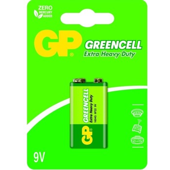 Батерия цинкова, GP, 1604GLF-U1, 6F22, 9V, 1бр | JAR Computers Цинк карбонова батерия GP 1604GLF-U1