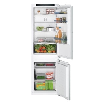 Хладилник с фризер Bosch KIV86VFE1 SER4, клас E, 267 л. общ обем, за вграждане, 229 kWh/годишно, EcoAirflow, бял image