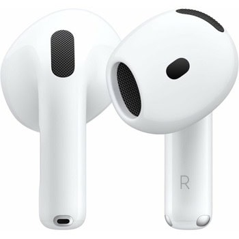Слушалки Apple AirPods 4, безжични, Bluetooth, микрофон, Apple H2 чип, Adaptive EQ, до 5 часа време на работа, IP54 водоустойчивост, бели | JAR Computers Apple AirPods 4 MXP63ZM/A