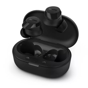 Слушалки Philips TAT1209BK/00, безжични, Bluetooth, микрофон, до 6 часа време на работа, IPX4 защита, черни | JAR Computers Слушалки Philips TAT1209BK/00