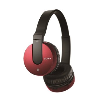 Слушалки Sony MDR-ZX550BN, микрофон, червен