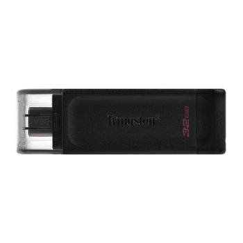 Памет 32GB USB Flash Drive, Kingston DataTraveler 70, USB 3.2 Type C, черна | JAR Computers Kingston DataTraveler 70 32GB