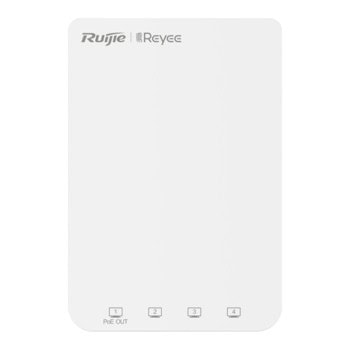 Точка за достъп Ruijie RG-RAP1200(P), 1200Mbps, 2.4GHz (400Mpbs)/ 5GHz (867Mbps), 5x 10/100/1000Mbps RJ45(1x PoE), 2x вътрешни антени | JAR Computers Ruijie RG-RAP1200(P)