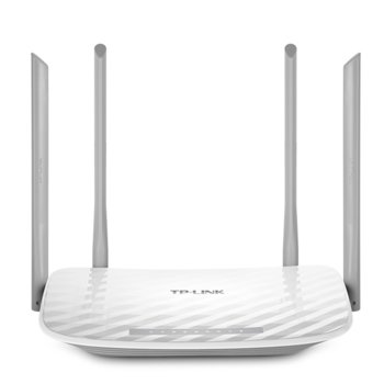 Рутер TP-Link Archer C25, 900Mbps, 2.4GHz(450 Mbps)/5GHz(433 Mbps), Wireless AC, 4x LAN 100, 1x WAN 100, 4x външни антени | JAR Computers TP-link Archer C25 Dual Band AC900