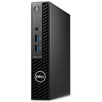 Настолен компютър Dell OptiPlex 3000 MFF (N007O3000MFFAC_VP), четириядрен Alder Lake Intel Core i3-12100T 2.2/4.1 GHz, 8GB DDR4, 256GB SSD, 4x USB 3.2 Gen 1, Windows 11 Pro | JAR Computers Dell OptiPlex 3000 MFF N007O3000MFFAC_VP