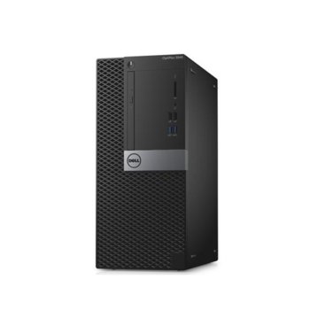 Настолен компютър Dell Optiplex 5050 (N008O5050MT02_WIN-14), четириядрен Kaby Lake Intel Core i5-7500 3.4/3.8GHz, 4GB DDR4, 500GB HDD, 6x USB 3.1, клавиатура и мишка, Windows 10 | JAR Computers Dell Optiplex 5050 N008O5050MT02_WIN-14