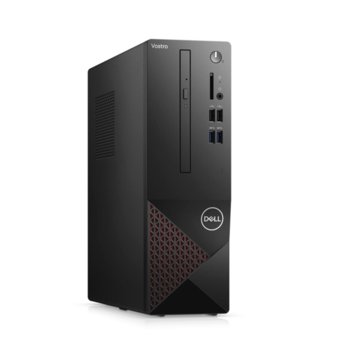 Настолен компютър Dell Vostro 3681 SFF (N504VD3681EMEA01_2101_H2_CAM), в комплект с Adesso CyberTrack H2, четириядрен Comet Lake Intel Core i3-10100 3.6/4.3 GHz, 8GB DDR4, 1TB HDD & 256GB SSD, 4x USB 3.2, Windows 10 Pro | JAR Computers Dell Vostro 3681 SFF N504VD3681EMEA01_2101_H2_CAM