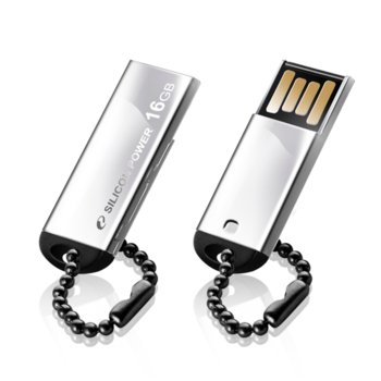 Памет 16GB USB Flash Drive, Silicon Power Touch 830, USB 2.0, сребриста | JAR Computers 16GB USB Flash, Silicon Power Touch 830