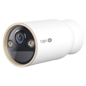 IP камера TP-Link Tapo C460, насочена "bullet" камера, 8MPix(3840x2160@15fps), 3.17mm обектив, IR осветеност (до 15m), външна IP66, Wi-Fi, microSD слот до 512GB, микрофон и говорител | JAR Computers TP-Link Tapo C460