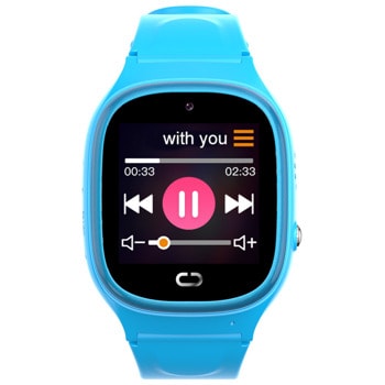 Смарт часовник Xmart KW22, за деца, слот за SIM карта, 1.30" (3.3 cm) дисплей, водоустойчив, LBS позициониране, син | JAR Computers Xmart KW22 Blue