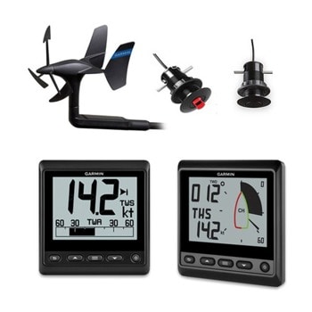 Безжичен Ветроходен комплект Garmin GNX 43 (010-01616-30), включва Garmin GNX Wind и GNX 20 морски инструменти, gWind Wireless 2 безжична сонда, плюс GDT 43 и GST 43 с 43 mm фитинги и адаптери за прежово споделяне по NMEA 2000 | JAR Computers Garmin GNX 43 010-01616-30