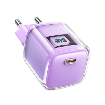 Зарядно устройство Acefast A53, от контакт към USB C(ж), 30W, лилаво | JAR Computers зарядно acefast a53 лилаво
