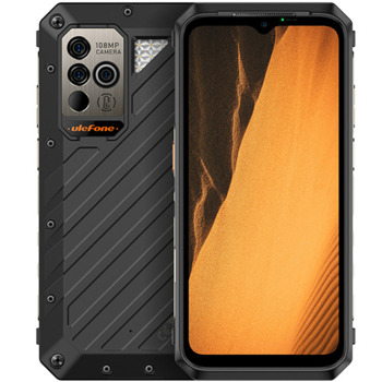 Смартфон Ulefone Power Armor 19 (черен), поддържа 2 SIM карти, 6.58" (16.71cm) FHD+ 120Hz дисплей, осемядрен Mediatek Helio G99 2x2.2GHz & 6x2.0GHz, 12GB RAM, 256GB Flash памет(+microSD слот), 108 + 8 + 5 + 16 Mpix камери, Android, 409g | JAR Computers Ulefone Power Armor 19 12/256GB Black
