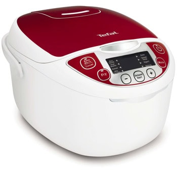 Мултифункционален уред за готвене Tefal RK705138, 5l вместимост, 12 програми за готвене, Fuzzy Logic, LED дисплей, 750W | JAR Computers Tefal Multicooker Fuzzy Logic RK705138