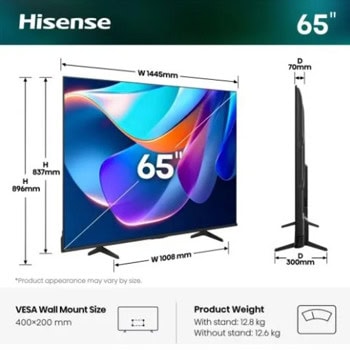 Hisense 65A6S | JAR Computers Hisense 65A6S