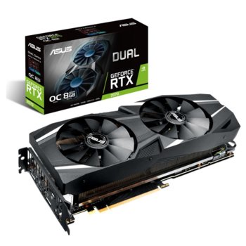 Видео карта Nvidia GeForce RTX 2070, 8GB, Asus DUAL RTX 2070 OC, PCI-E 3.0, GDDR6, 256-bit, 3x DisplayPort, 1x HDMI, 1x USB-C | JAR Computers Asus DUAL RTX 2070 OC