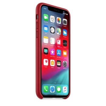 Apple iPhone XS Leather Case - Red