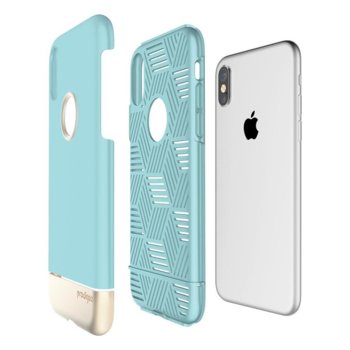 Prodigee Fit Pro iPhone XS IPHX-FITP-AQA-GLD