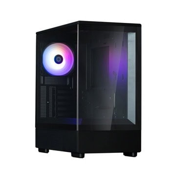 Кутия Zalman P10, mATX/Mini-ITX, 1x USB 3.1, 1x 120 mm вентилатора, черна, с прозорец, без захранване | JAR Computers Кутия Zalman P10 черна
