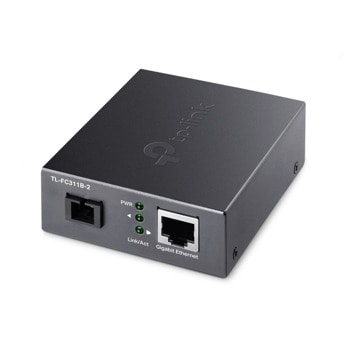 Медиа конвертор TP-Link TL-FC311B-2, 10/100M/1000Mbps WDM Media Converter, 1x 10/100/1000 Mbps RJ45 Port (Auto MDI/MDIX), 1x Gigabit SC Fiber Port | JAR Computers TP-Link TL-FC311B-2