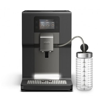 Кафеавтомат Krups EA875U10, 1450W, 15 bar, 3 l. обем на резервоара за вода, дюза за пара, 3 температурни настройки, Thermoblock система, черен | JAR Computers Krups EA875U10