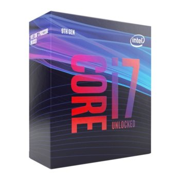 Процесор Intel Core i7-9700F осемядрен (3.0/4.7 GHz, 12MB, без GPU, LGA1151), BOX, с охлаждане | JAR Computers Intel Core i7-9700F 4.7 GHz BX80684I79700F