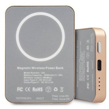 Vintage Magnetic Power Bank 3000 mAh GUPBMSVSLG