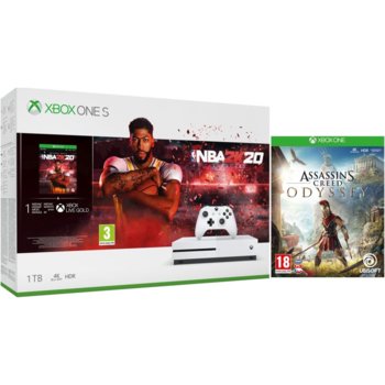 Xbox One S 1TB + NBA 2K20 + AC Odyssey