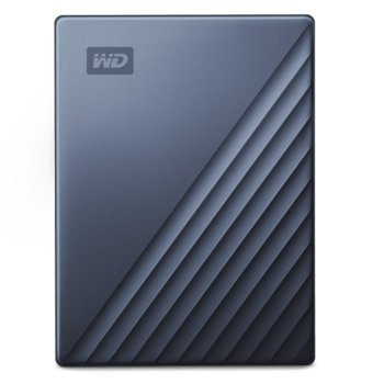 Твърд диск 4TB, Western Digital MyPassport Ultra Blue WDBFTM0040BBL (син), външен, 2.5" (6.35 cm), USB Type C | JAR Computers Western Digital 4TB MyPassport Ultra Blue
